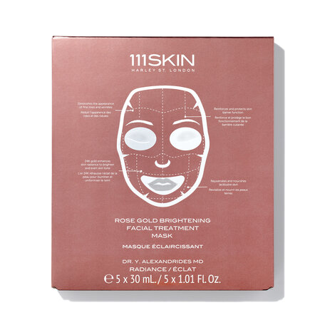 111SKIN Rose Gold Brightening Facial Treatment Mask (5 Pack) - 5 masks/pack | @violetgrey