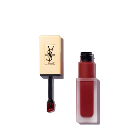 YVES SAINT LAURENT Tatouage Couture Liquid Matte Lip Stain - Black Code Red | @violetgrey