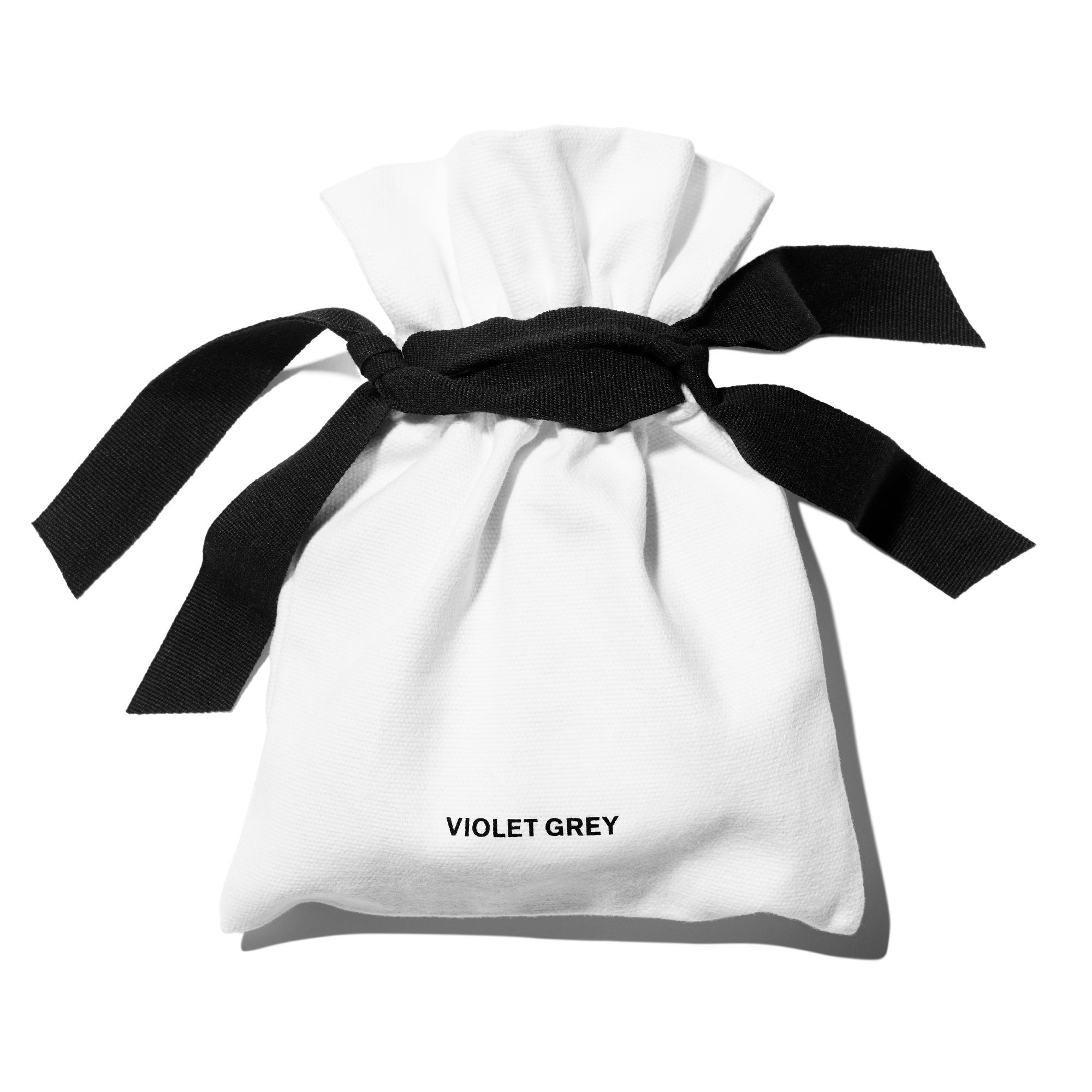 VIOLET GREY complimentary duster bag for beauty, skin care and hair care essentials with purchases of $100 or more.
