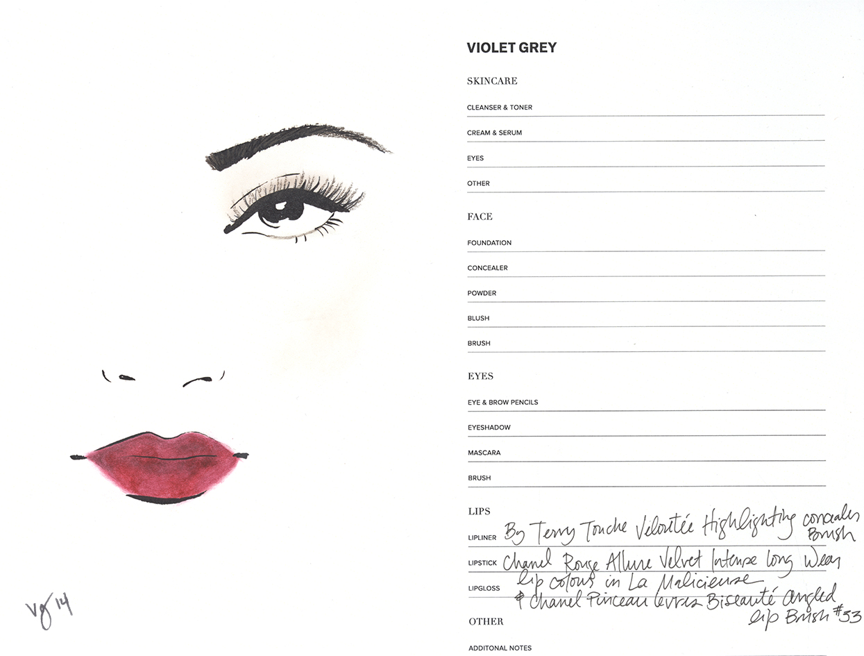 THE 9-STEP RED LIP TUTORIAL featuring Rosie Huntington-Whiteley by Kate Lee  |  #VioletGrey, The Industry's Beauty Edit