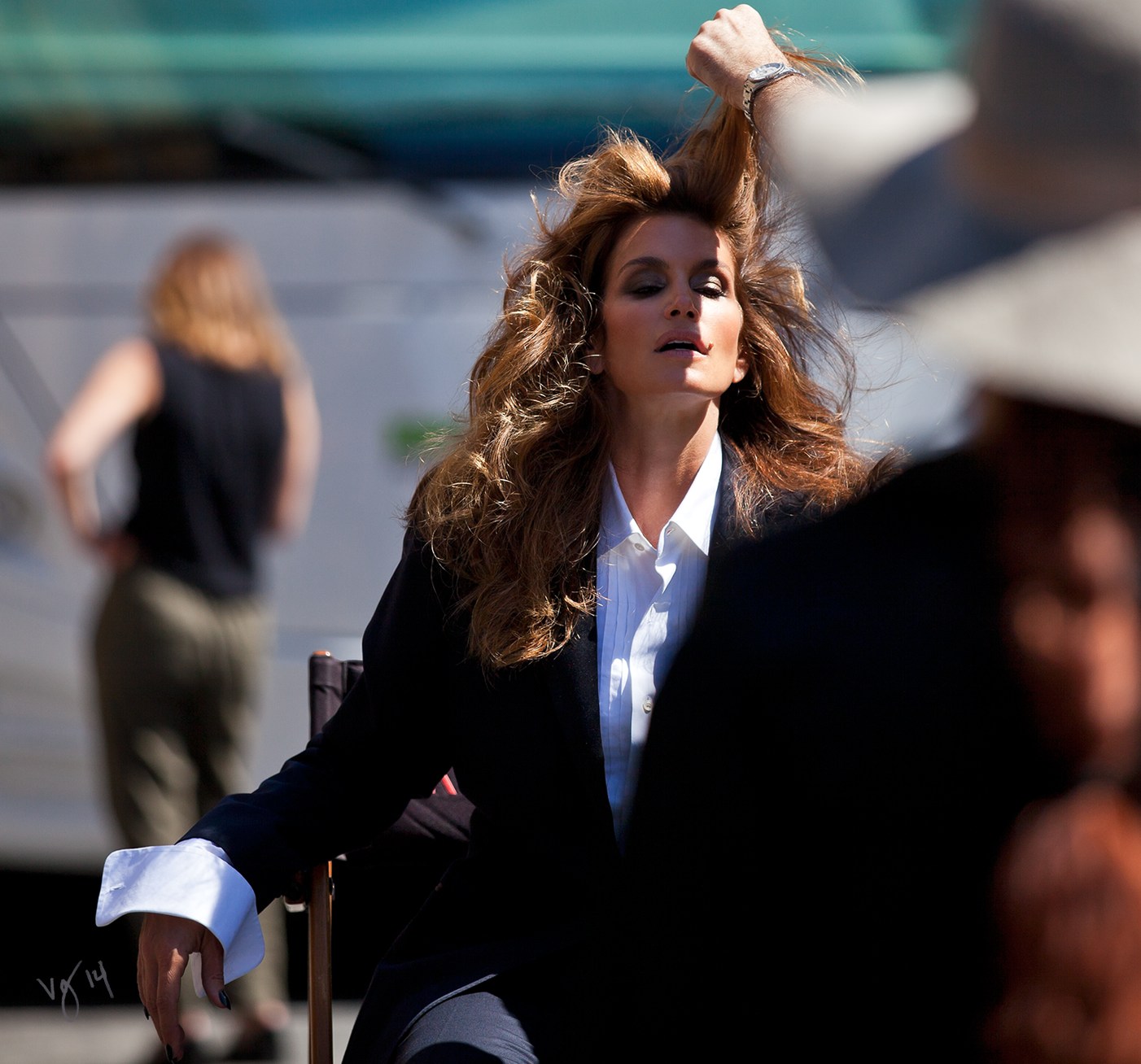 Behind the scenes with Cindy Crawford on Paramount Pictures' backlot  |  #VioletGrey, The Industry's Beauty Edit
